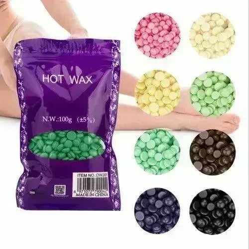 FawaQa | Portable Silicone Wax Bean Warmer, Hair Removal Wax Machine | With 100g Wax Bean Free - FawaQa