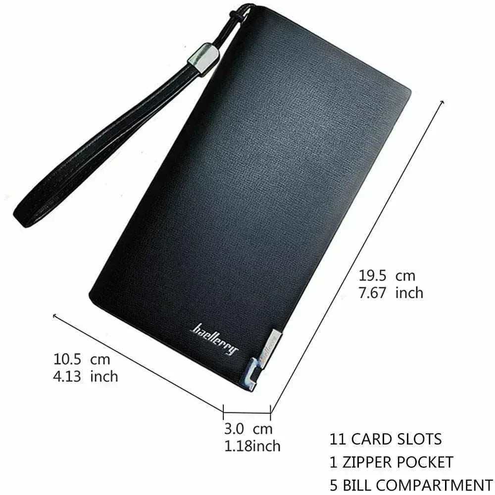 Baellerry Long Zipper Wallet | Phone Money Bag Clutch Women Wallet - FawaQa