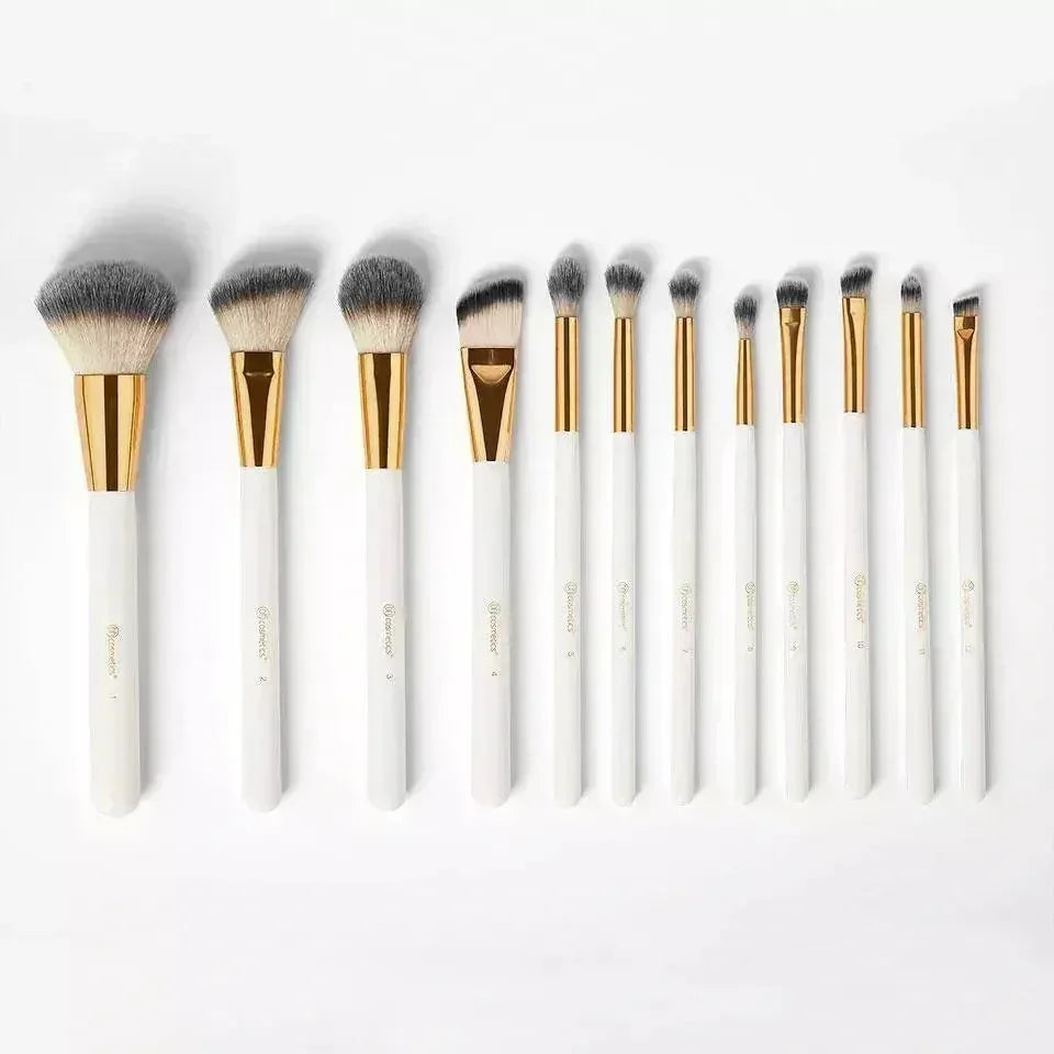 FawaQa | BH Cosmetics | Pink Studded Elegance 12 Piece Brush Set with a Brush Stand - FawaQa