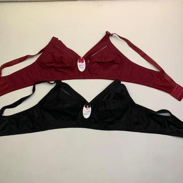 FawaQa | Daily Wear Plain Jersey Cottton Bra - Plus Size