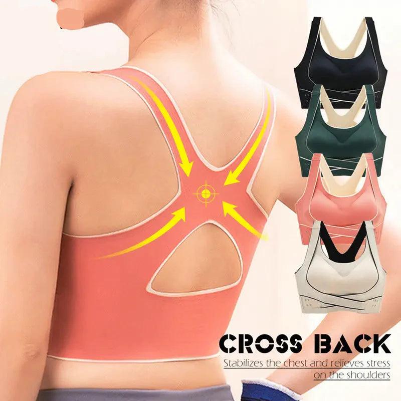 FawaQa | Side Buckle Front Cross Comfy Curve Pushup Bra