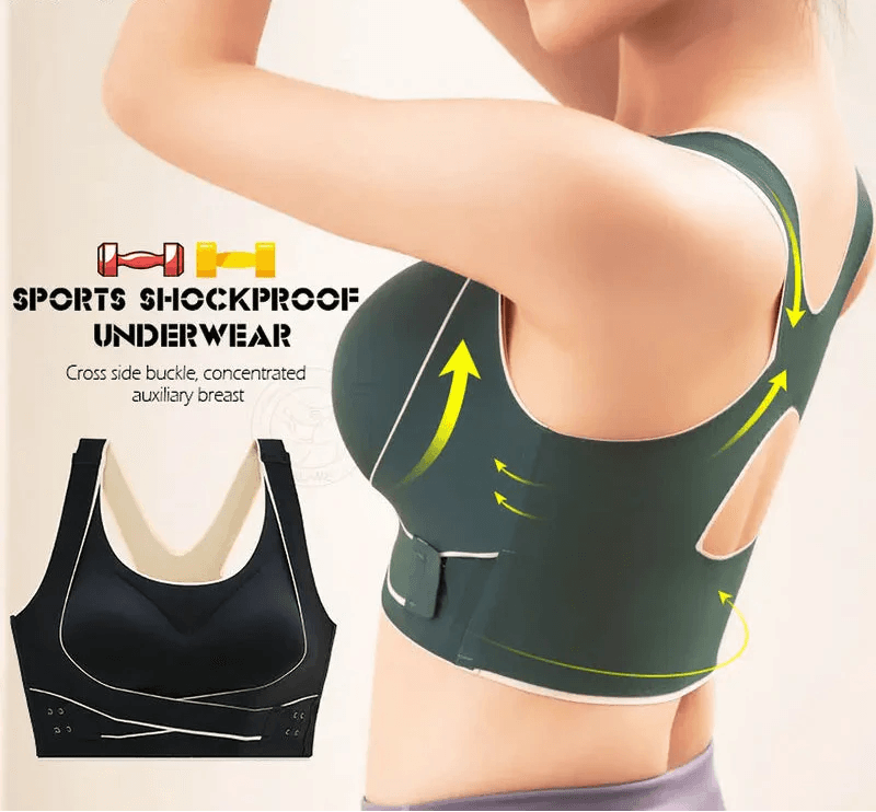 FawaQa | Side Buckle Front Cross Comfy Curve Pushup Bra