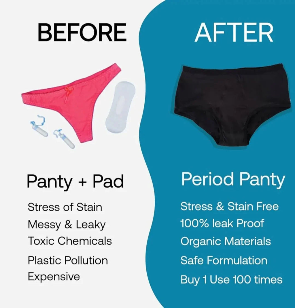 FawaQa | 4 Layered Leak Proof Period Panty for Heavy Flow