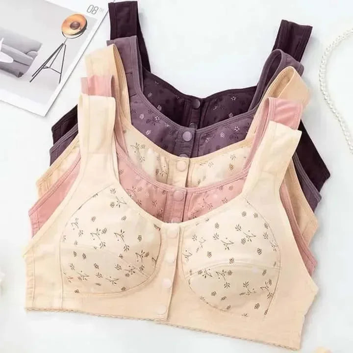 FawaQa | Front Button Premium Padded Breastfeeding Bra (Pack OF 2 Bras) - FawaQa