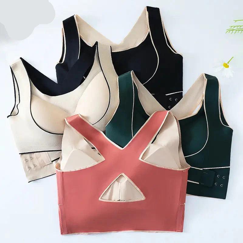 FawaQa | Side Buckle Front Cross Comfy Curve Pushup Bra