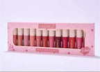 FawaQa | Hudamoji Velvet Long Lasting Lip Gloss 12Pcs Set - FawaQa