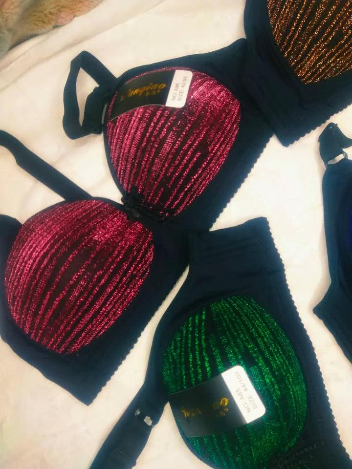 FawaQa | Metallic Glittery Moonlight Padded Pushup Bra