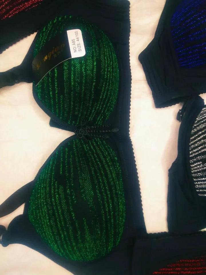 FawaQa | Metallic Glittery Moonlight Padded Pushup Bra