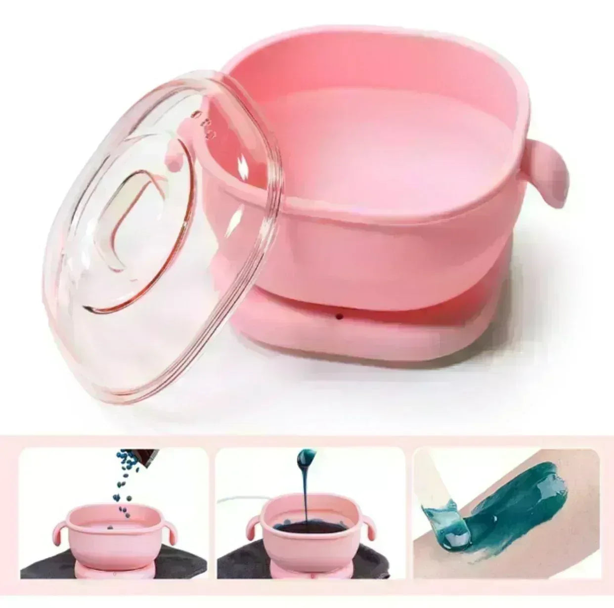 FawaQa | Portable Silicone Wax Bean Warmer, Hair Removal Wax Machine | With 100g Wax Bean Free - FawaQa