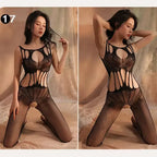 Fishnet Mesh Full Body Stocking – One-Piece Lingerie Bodysuit