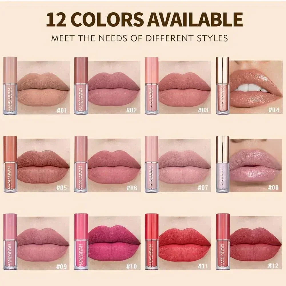FawaQa | Super Glossy 12-Piece Lip Set | Vibrant Colors and Smooth Finish - FawaQa