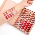FawaQa | Super Glossy 12-Piece Lip Set | Vibrant Colors and Smooth Finish - FawaQa