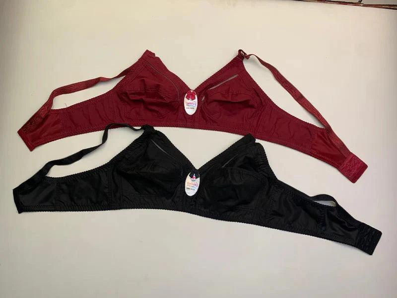 FawaQa | Daily Wear Plain Jersey Cottton Bra - Plus Size