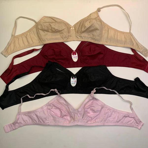 FawaQa | Daily Wear Plain Jersey Cottton Bra - Plus Size
