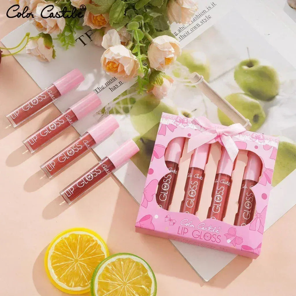 FawaQa | Color Castle Bow Coquette Lip Gloss Set - FawaQa